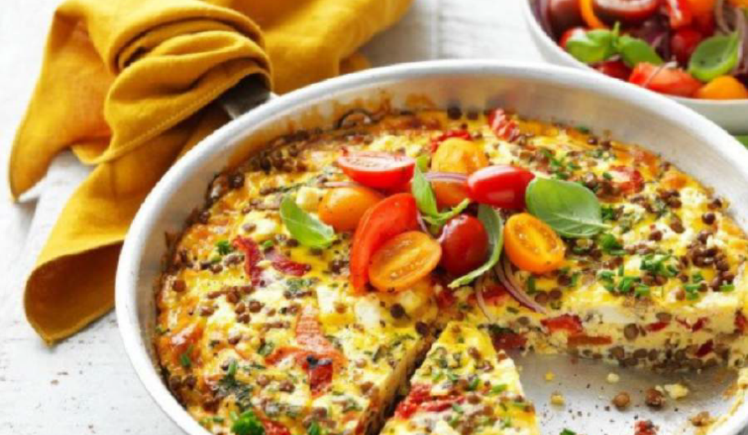 Healthy Recipe For Diabetics – Spinach and Lentil Frittata