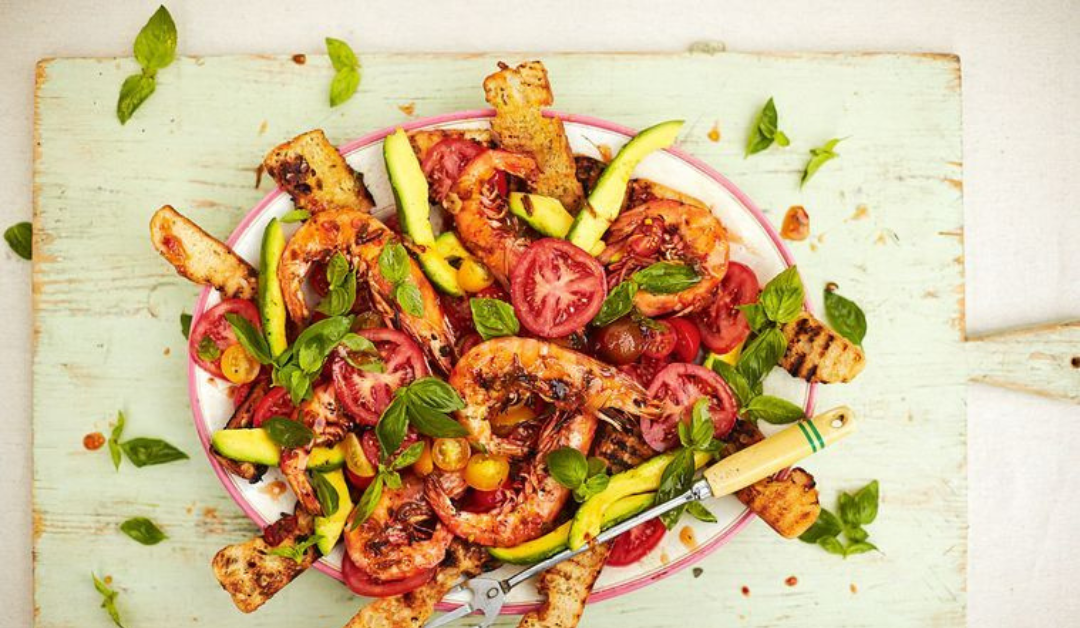 Healthy Aussie Recipe – Sticky Barbecued Prawn Salad